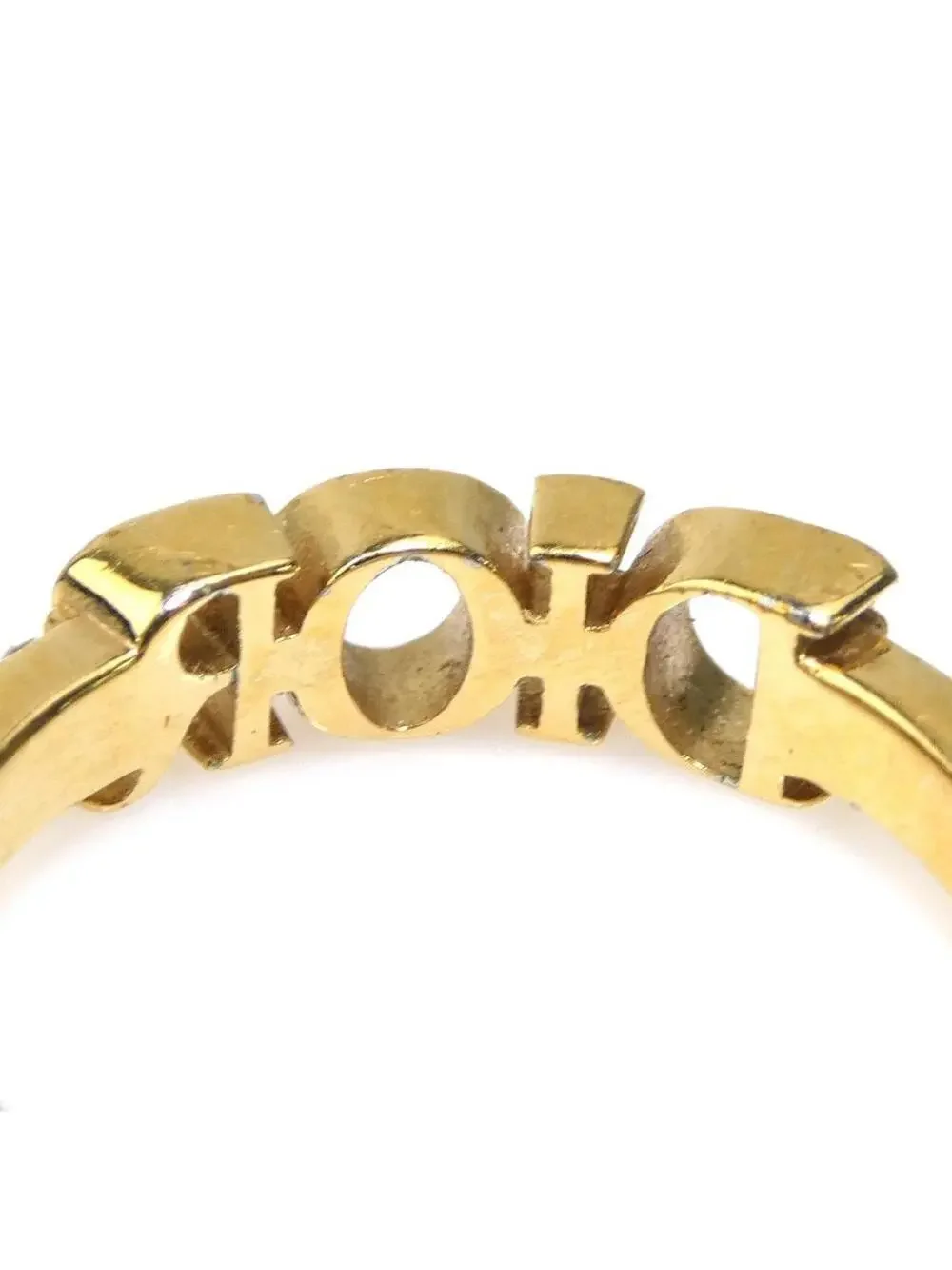 Auth Christian Dior Ring Gold #302834C16B